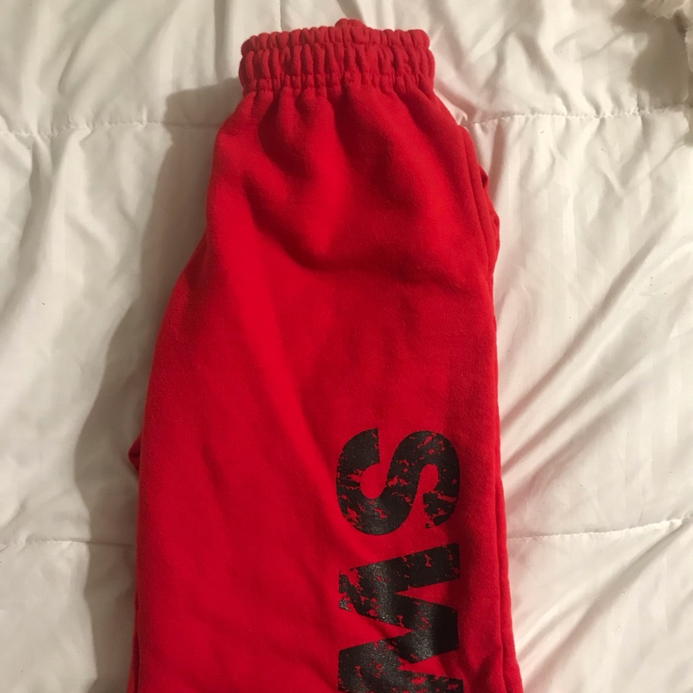 Red swim sweatpant